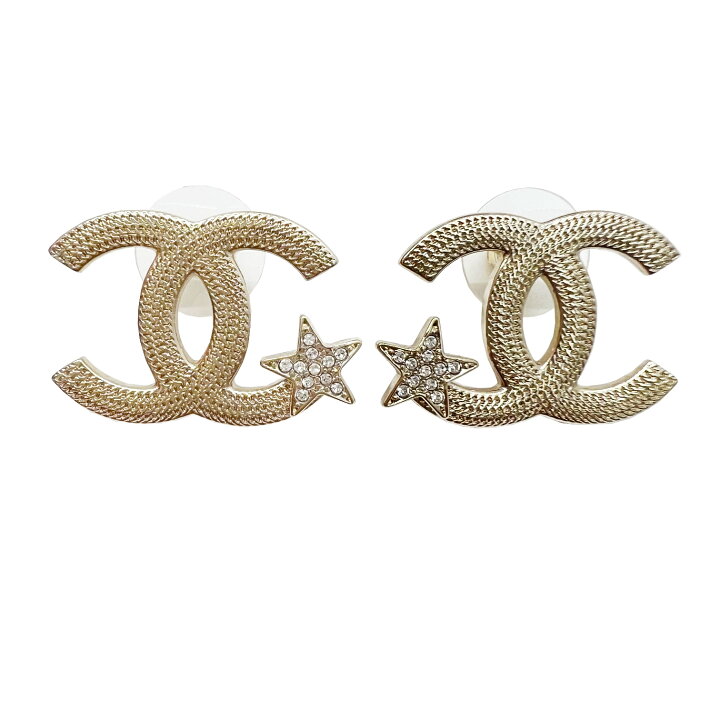楽天市場】【新品同様】CHANEL シャネル ピアス ココマーク CCマーク  