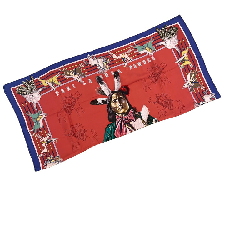 楽天市場】【中古】HERMES エルメス カレ90 PANI LA SHAR PAWNEE  