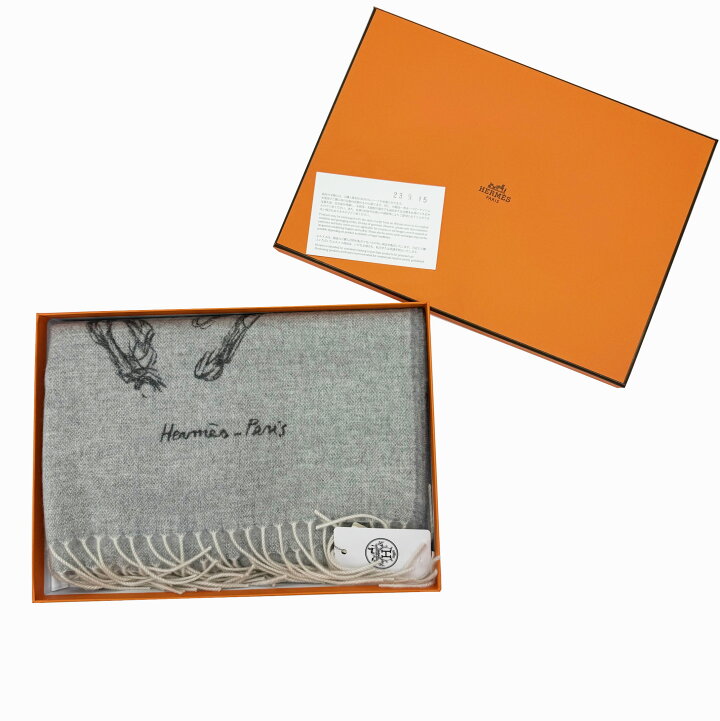 楽天市場】【新品】HERMES エルメス マフラー ギャロップのピルエット 