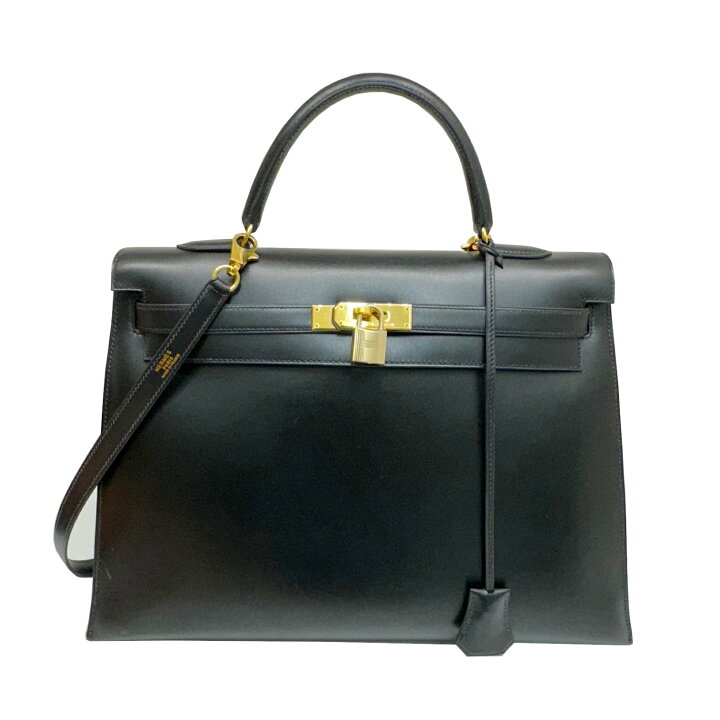 楽天市場】【中古】HERMES エルメス ケリー35 外縫い ボックスカーフ 