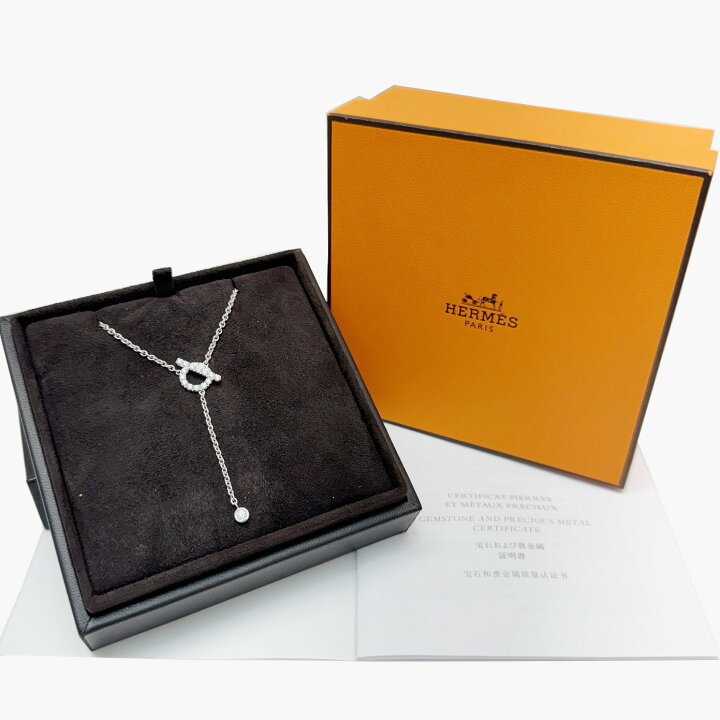 楽天市場】【新品】HERMES エルメス フィネス タイ ダイヤ ネックレス  