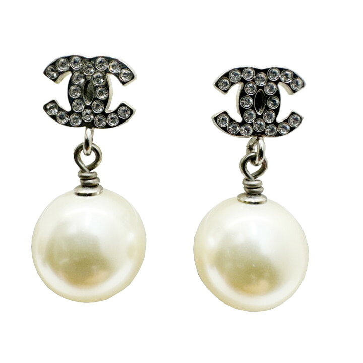 楽天市場】【中古】CHANEL シャネル ピアス ココマーク パール ライン  