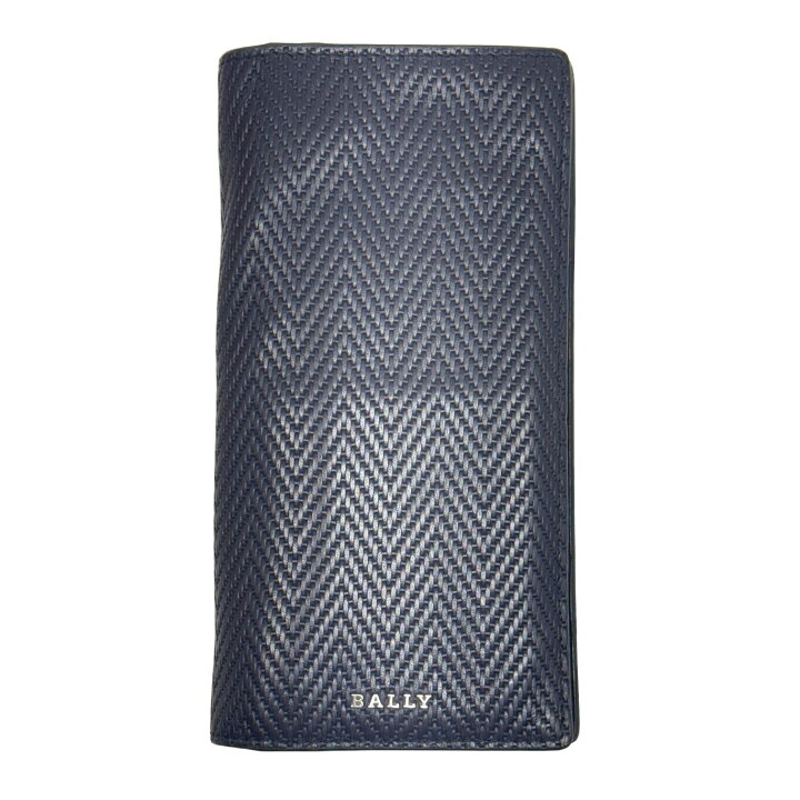 楽天市場】【中古】BALLY バリー 二つ折り長財布 レザー ネイビー 