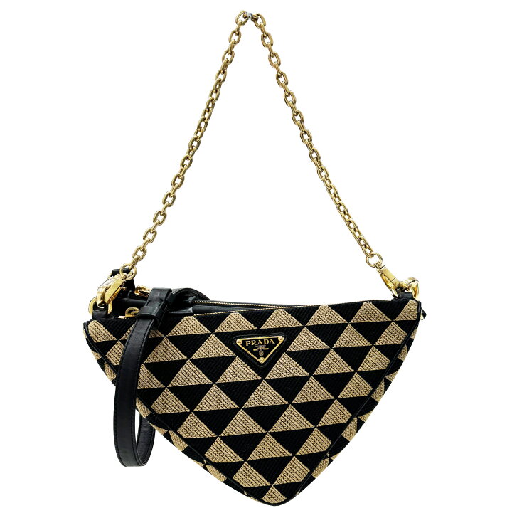 楽天市場】【中古】PRADA プラダ ハンドバッグ ショルダー 2WAY 三角  