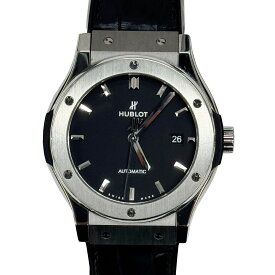 【中古】最終値下☆SALE☆HUBLOT ウブロ クラシックフュージョン 542.NX.1171.LR チタニウム 黒文字盤 腕時計 自動巻き 42MM メンズ お洒落 人気【ブランドギャラリー心斎橋店】