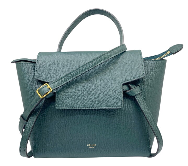 楽天市場】【中古】CELINE セリーヌ ベルトバッグ ナノ レザー 