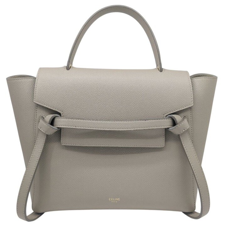 楽天市場】【中古】CELINE セリーヌ ベルトバッグ マイクロ レザー 