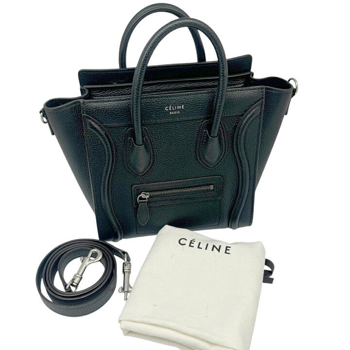 楽天市場】【中古】CELINE セリーヌ ラゲージ ナノショッパー 168243 