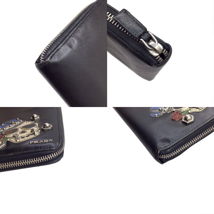楽天市場】【中古】PRADA プラダ オーガナイザー サフィアーノ 長財布  