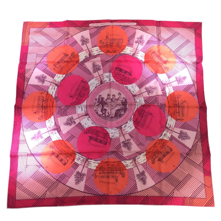 楽天市場】【未使用品】HERMES エルメス カレ90 Jeu des Omnibus Remix 