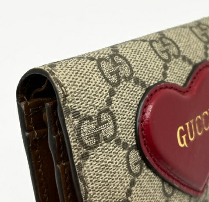 楽天市場】【中古】グッチ GUCCI 二つ折り財布 ハートモチーフ 