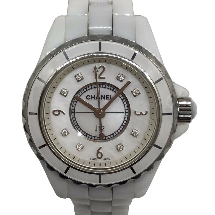 楽天市場】【中古】CHANEL シャネル J12 ホワイトセラミック シェル  
