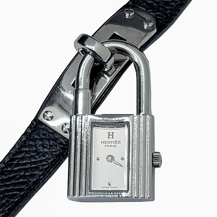 楽天市場】【中古】HERMES エルメス ケリーウォッチ SS シルバー文字盤 