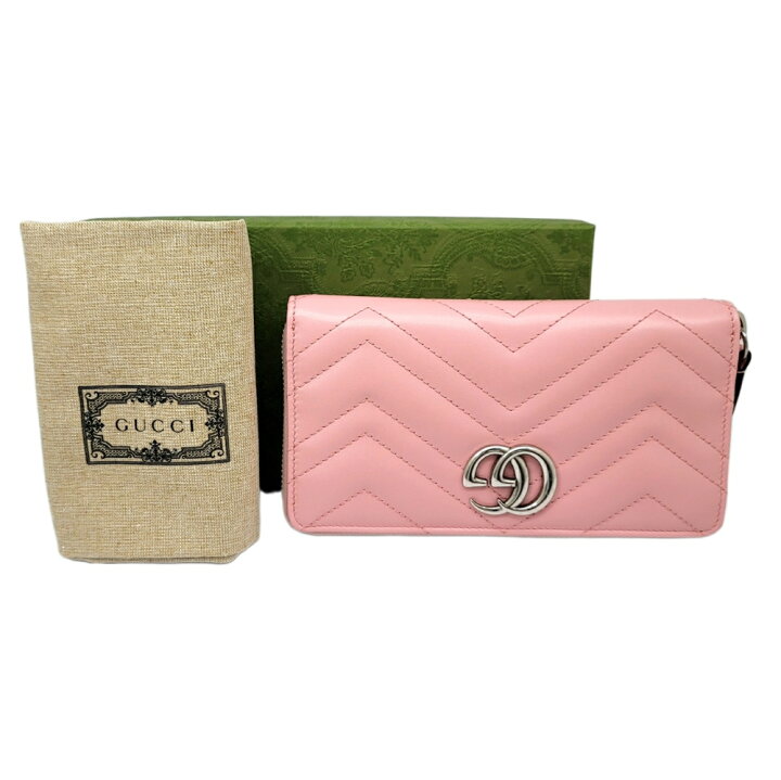 楽天市場】【未使用品】GUCCI グッチ GGマーモント ラウンドファスナー  