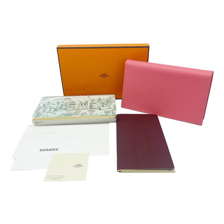 ☆お箱付き美品HERMES アジェンダVisionヴィジョン 手帳カバー ノート  