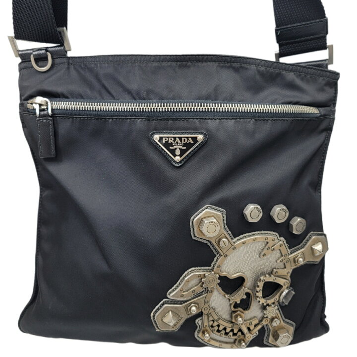 楽天市場】【中古】PRADA プラダ ショルダーバッグ スカル ナイロン 