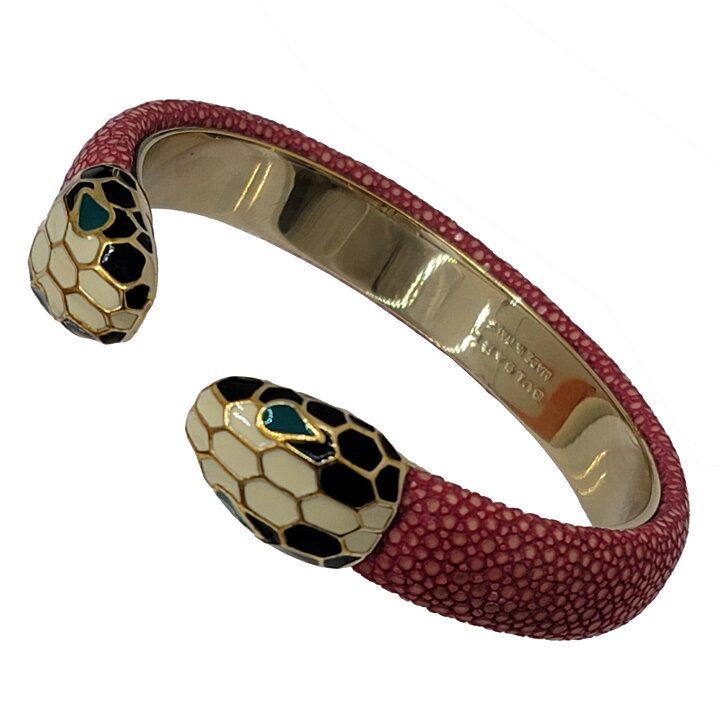 楽天市場】【中古】BVLGARI ブルガリ セルペンティ バングル ピンク 
