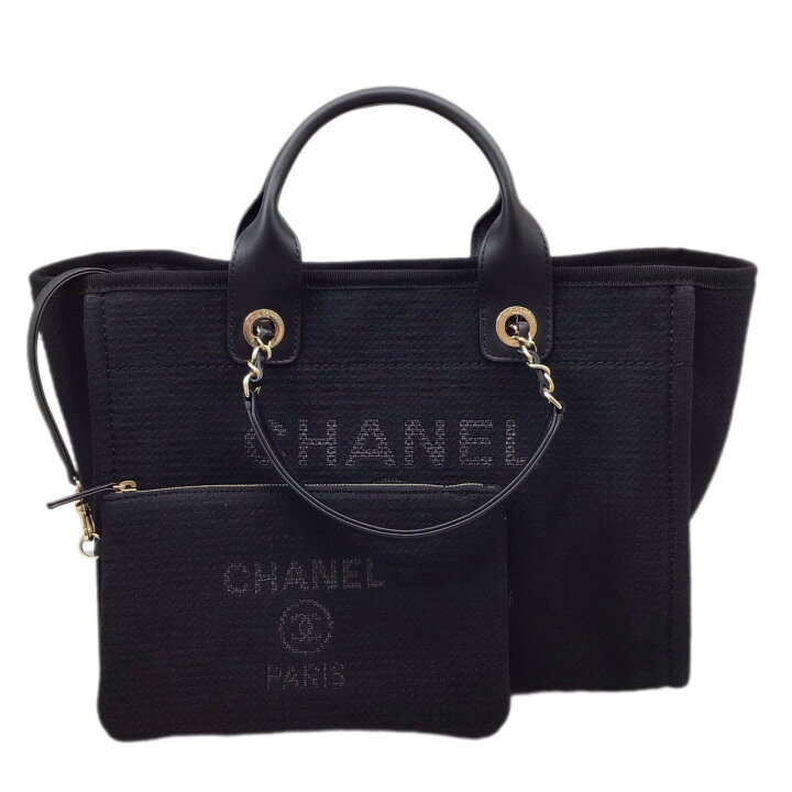 楽天市場】【未使用品】CHANEL シャネル ドーヴィル AS3257 ブラック 