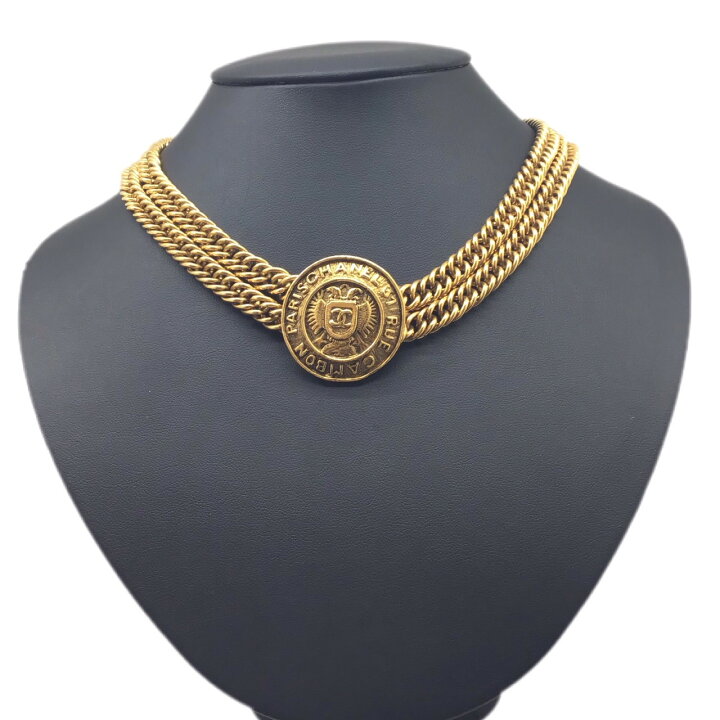 楽天市場】【中古】CHANEL シャネル メダリオン ココマーク チョーカー  