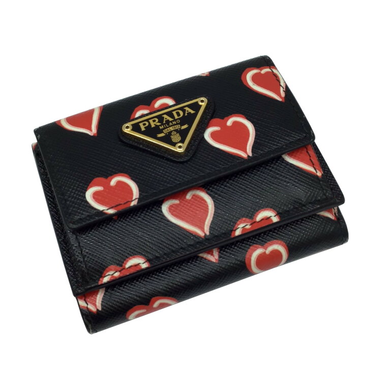 楽天市場】【中古】PRADA プラダ 3つ折り財布 1MH021 サフィアーノ 