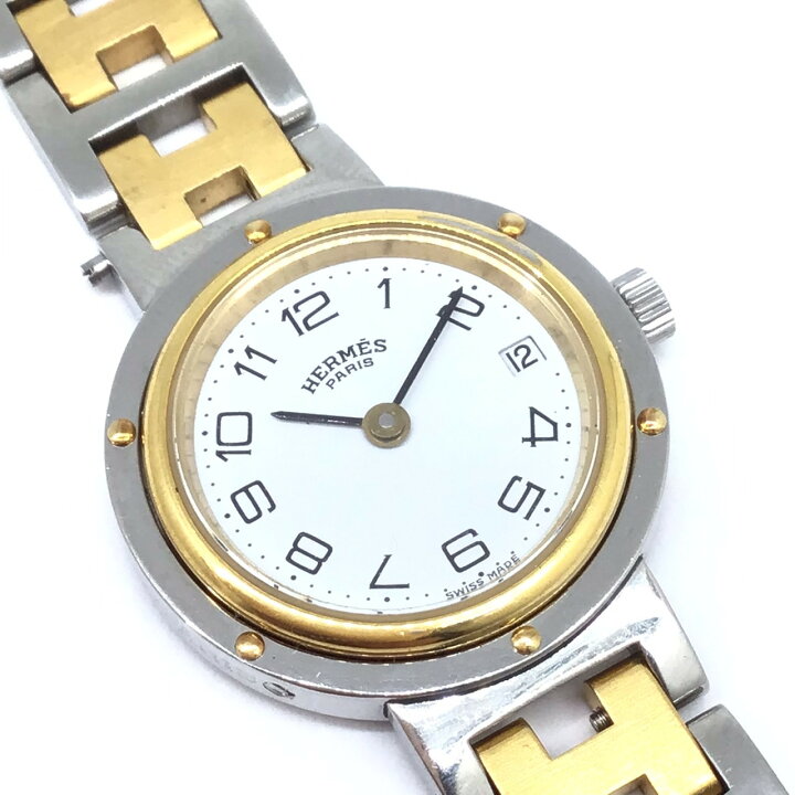 楽天市場】【中古】HERMES エルメス クリッパー CL3.240 ゴールド  