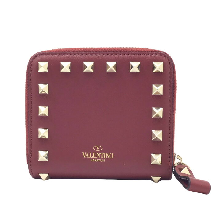 楽天市場】【新品同様】ヴァレンティノ VALENTINO 二つ折り財布 ロック 