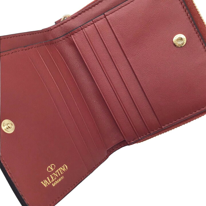 楽天市場】【新品同様】ヴァレンティノ VALENTINO 二つ折り財布 ロック  