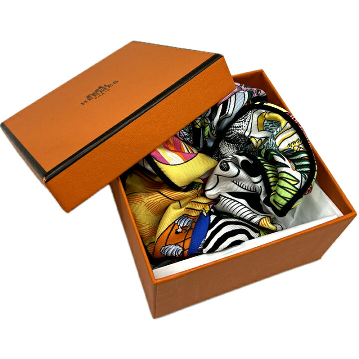 楽天市場】【新品】HERMES エルメス シュシュ クラウディア アニマル 