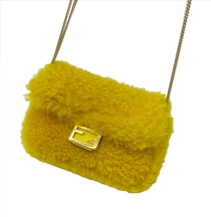 楽天市場】【中古】FENDI フェンディ ナノバケット ファーショルダー 
