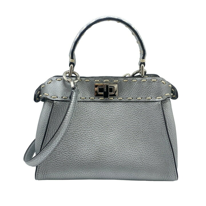 楽天市場】【中古】FENDI フェンディ ピーカブー ミニ セレリア レザー 