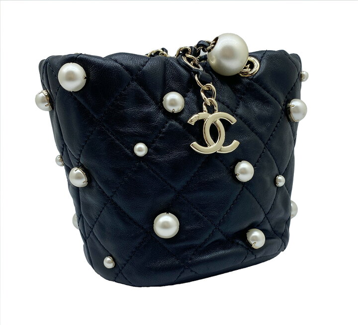 楽天市場】【未使用品】CHANEL シャネル パールチェーン ミニ 