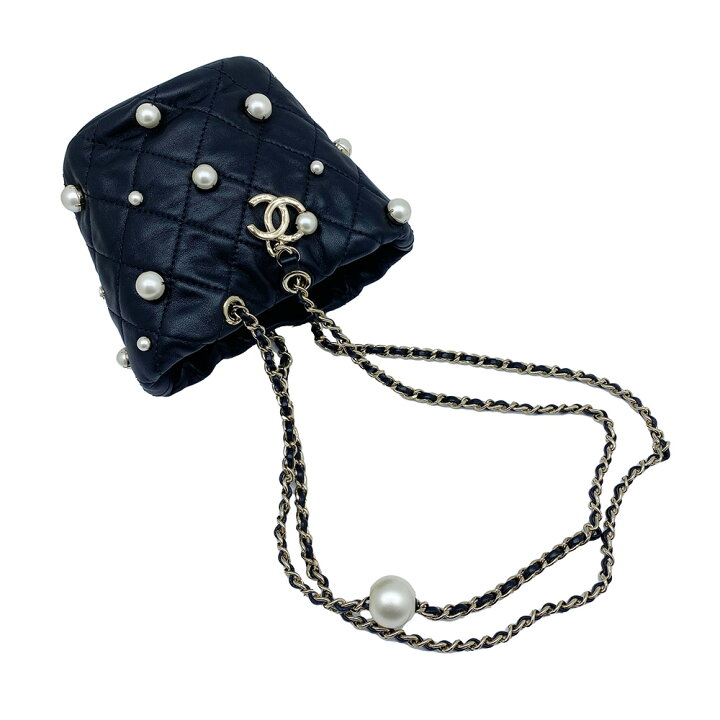 楽天市場】【未使用品】CHANEL シャネル パールチェーン ミニ 