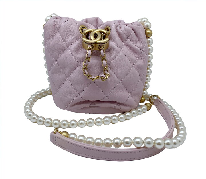 楽天市場】【新品同様】CHANEL シャネル パールチェーン ミニ 