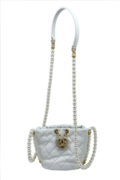 楽天市場】【未使用品】CHANEL シャネル パールチェーン ミニ 