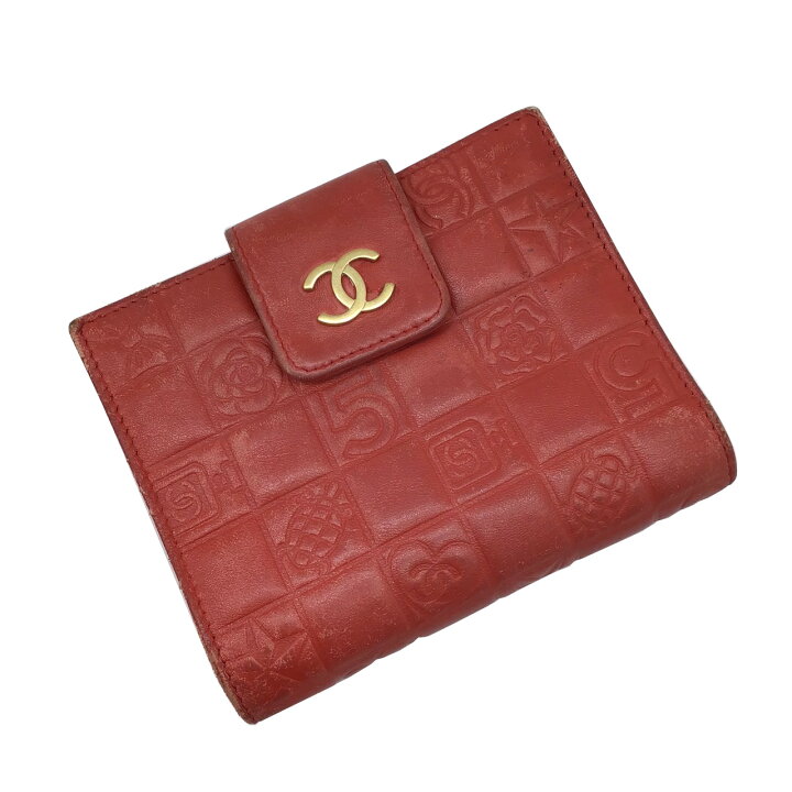 楽天市場】【中古】CHANEL シャネル アイコンライン 二つ折り財布  