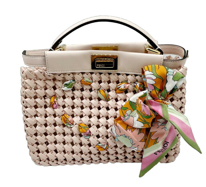 楽天市場】【中古】FENDI フェンディ ピーカブー 2WAYハンドバッグ  