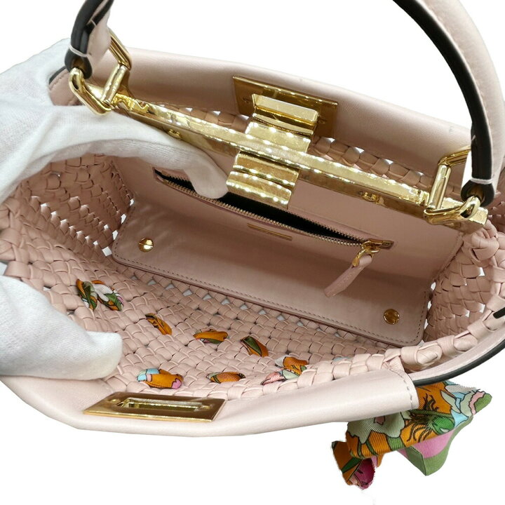 楽天市場】【中古】FENDI フェンディ ピーカブー 2WAYハンドバッグ  