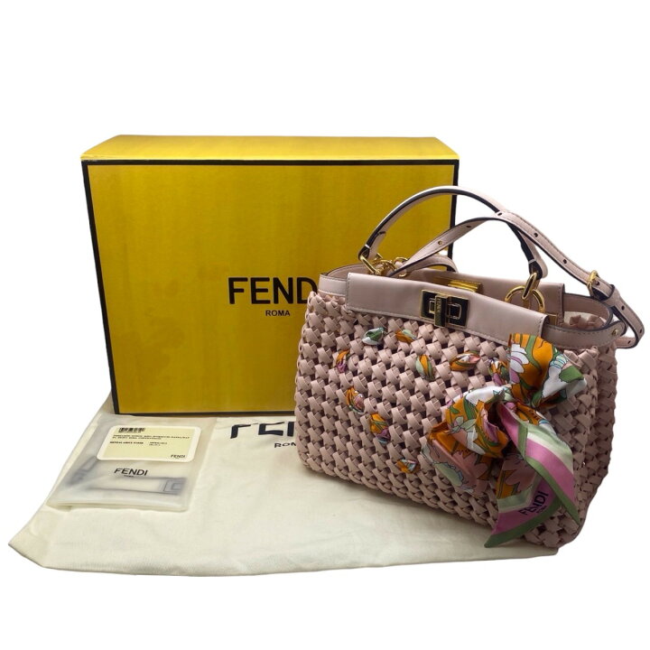 楽天市場】【中古】FENDI フェンディ ピーカブー 2WAYハンドバッグ  
