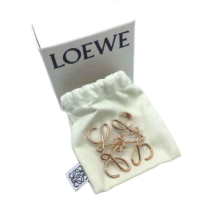 楽天市場】【中古】LOEWE ロエベ アナグラム ブローチ RG ローズ 
