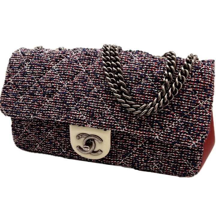 楽天市場】【中古】CHANEL シャネル マトラッセ ツイード チェーン  