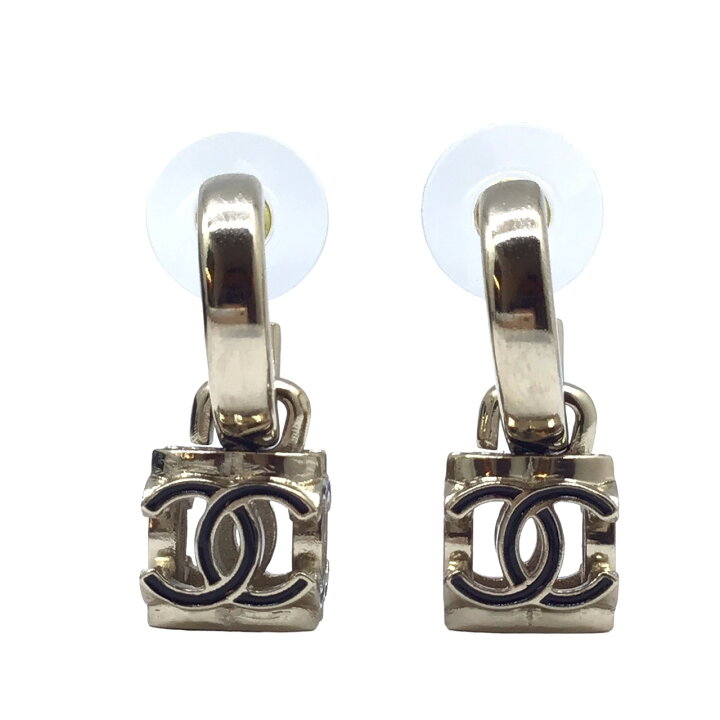楽天市場】【未使用品】CHANEL シャネル スクエアピアス CCロゴ AB9567 
