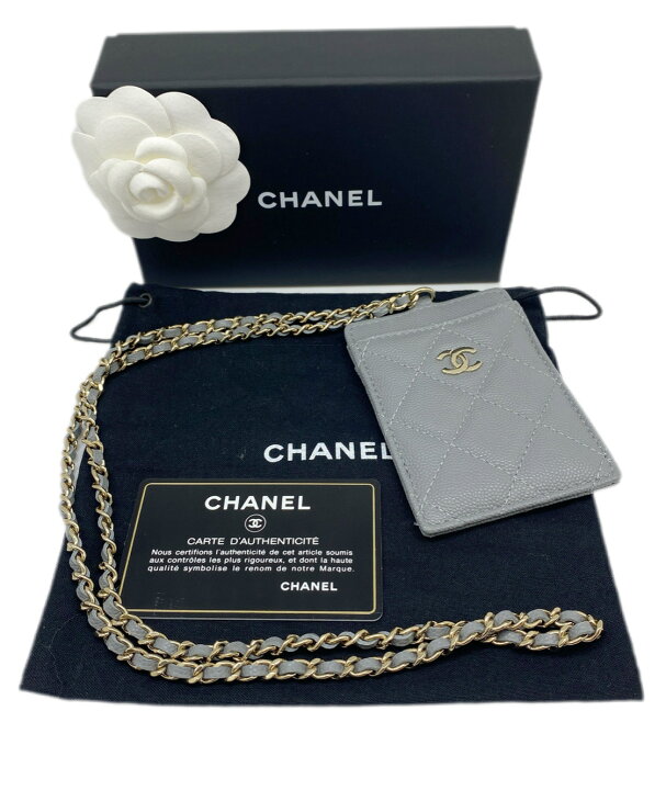 楽天市場】【未使用品】CHANEL シャネル チェーン カードケース 