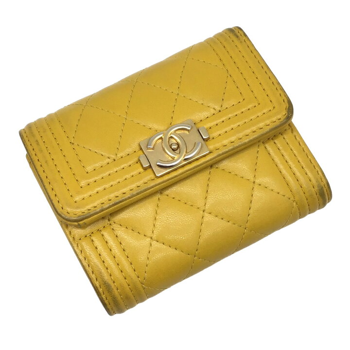 楽天市場】【中古】CHANEL シャネル ボーイシャネル 3つ折財布  