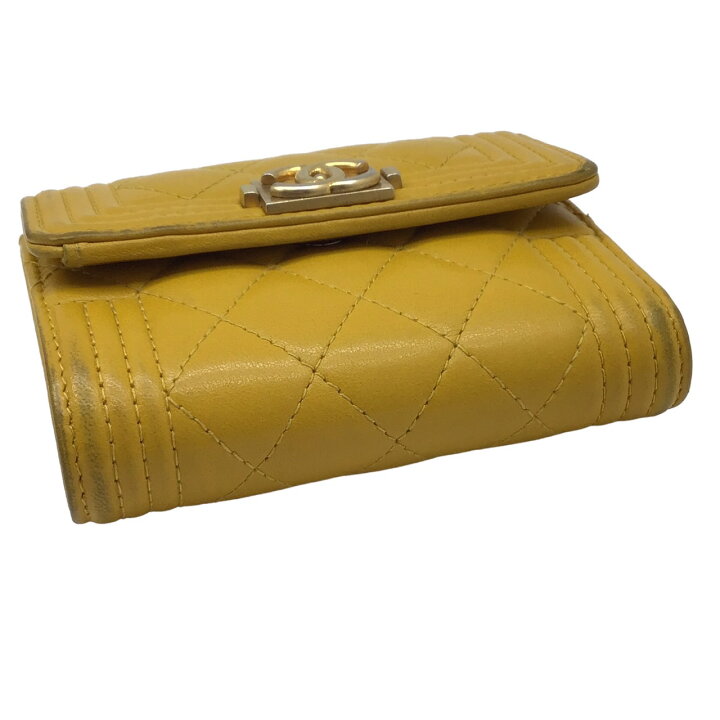 楽天市場】【中古】CHANEL シャネル ボーイシャネル 3つ折財布 