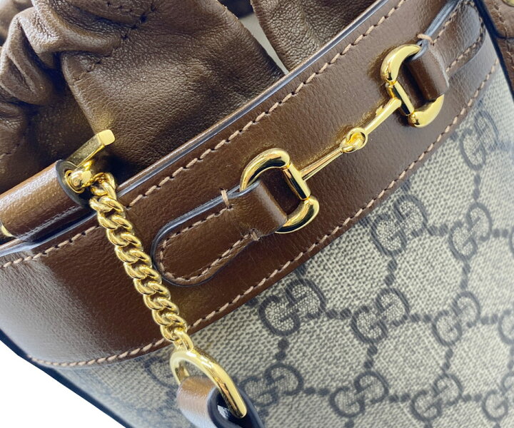 楽天市場】【未使用品】GUCCI グッチ ホースビット GGキャンバス 