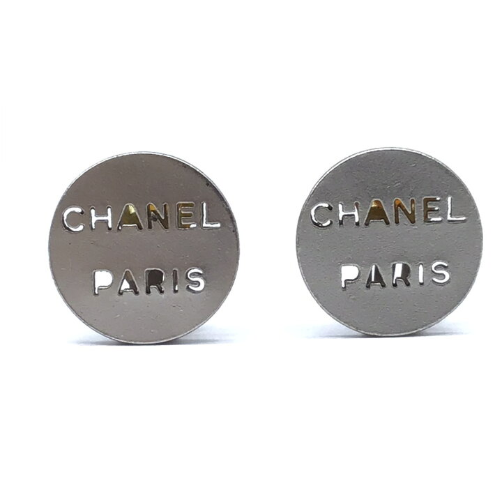 楽天市場】【中古】CHANEL シャネル イヤリング ラウンド シルバー色  