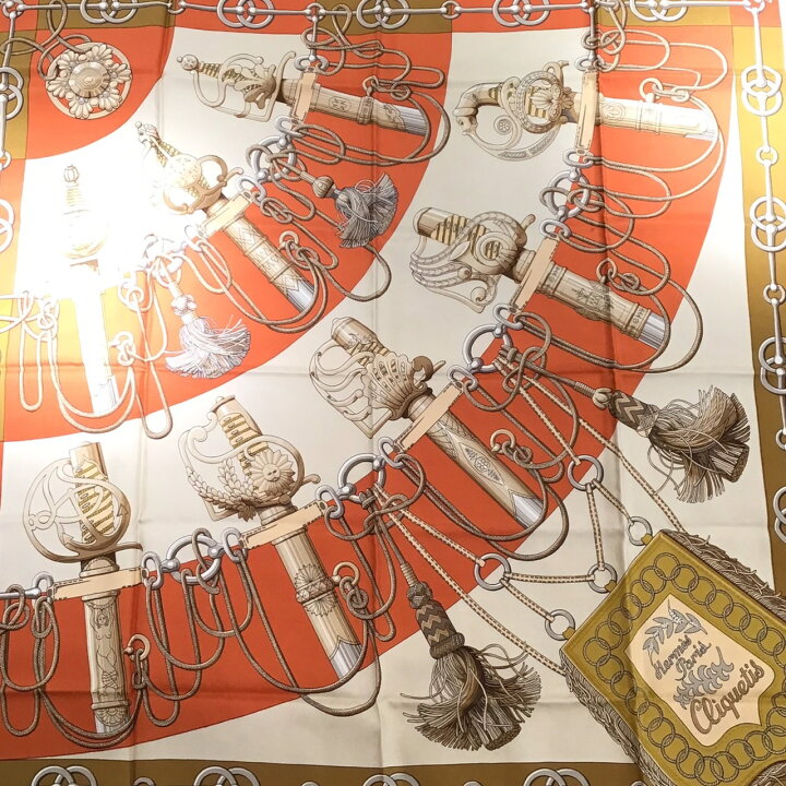 楽天市場】【中古】HERMES エルメス カレ90 クリケティス Cliquetis  