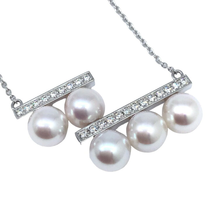 楽天市場】【新品】TASAKI タサキ バランスステップ ダイヤネックレス  