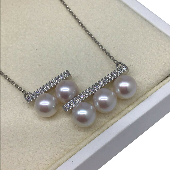 楽天市場】【新品】TASAKI タサキ バランスステップ ダイヤネックレス  