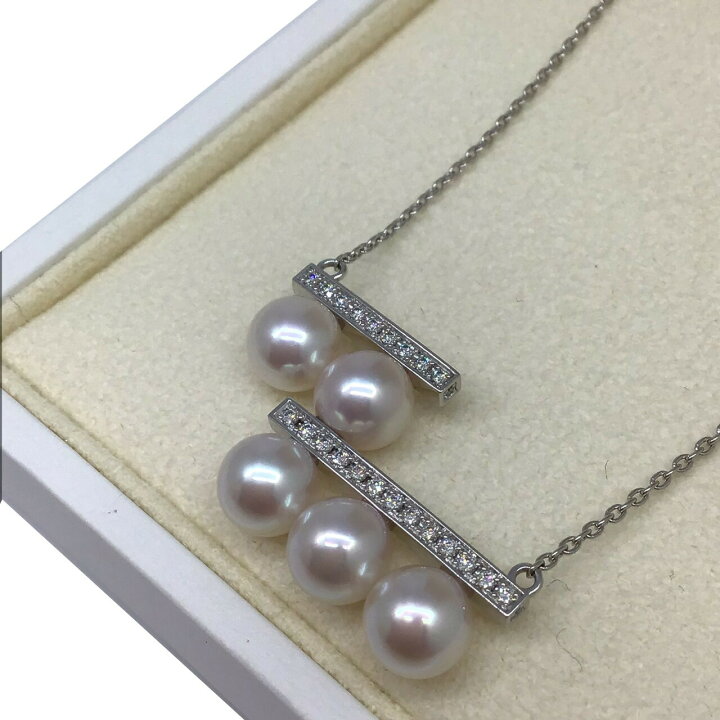 楽天市場】【新品】TASAKI タサキ バランスステップ ダイヤネックレス  